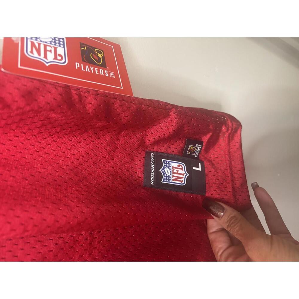 Retro Michael Vick #7 Atlanta Falcons Jersey Youth L Reebok NFL Red Throwback - Picture 3 of 6